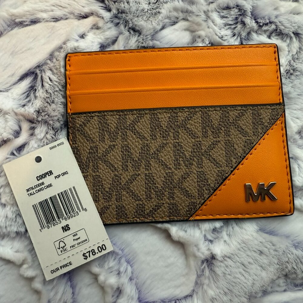 NWT Michael Kors Cooper Tall Card Case